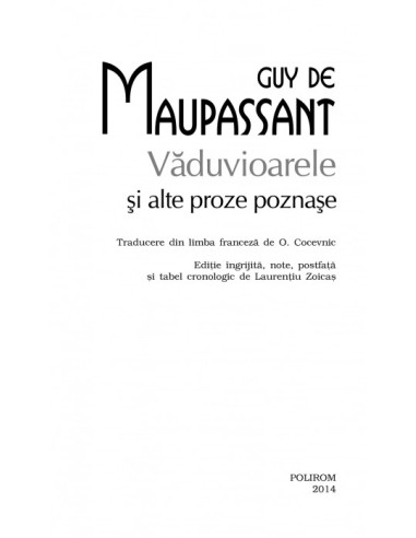 Văduvioarele şi alte proze poznaşe