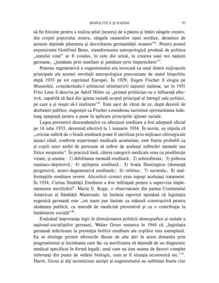 Eugenism și modernitate. Națiune, rasă și biopolitică în Europa (1870-1950)