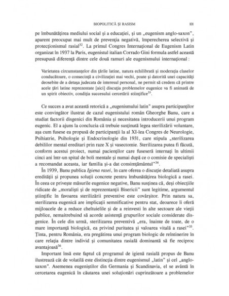 Eugenism și modernitate. Națiune, rasă și biopolitică în Europa (1870-1950)