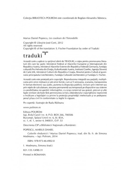 Culorile rândunicii