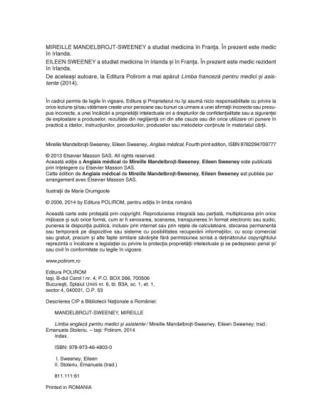 Limba engleză pentru medici și asistente (ediția a II-a revăzută și adăugită)