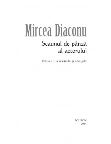 Scaunul de pânză al actorului Scaunul de pânză al actorului