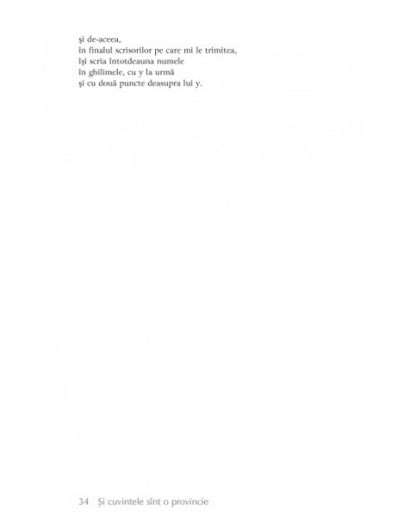 Și cuvintele sînt o provincie