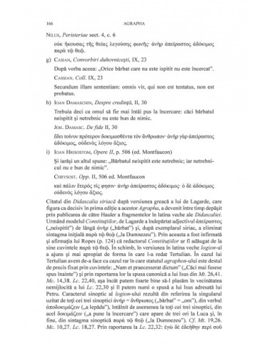 Agrapha. Fragmente extracanonice ale...