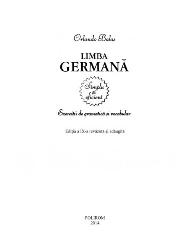 Limba germană. Exerciții de gramatică... Limba germană. Exerciții de gramatică...