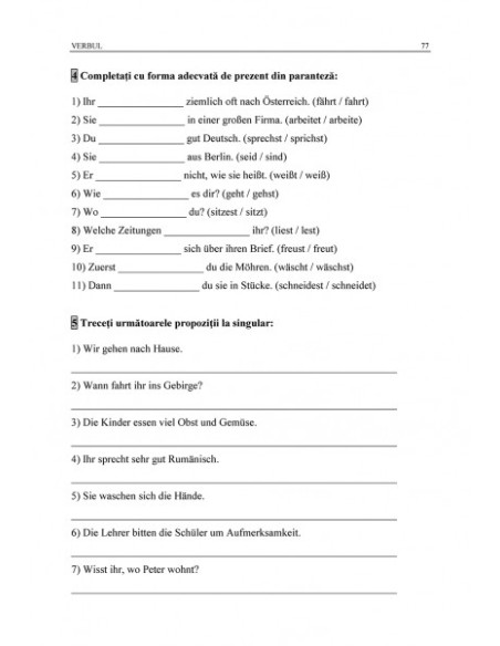 Limba germană. Exerciții de gramatică și vocabular (ediția a IX-a revăzută și adăugită)