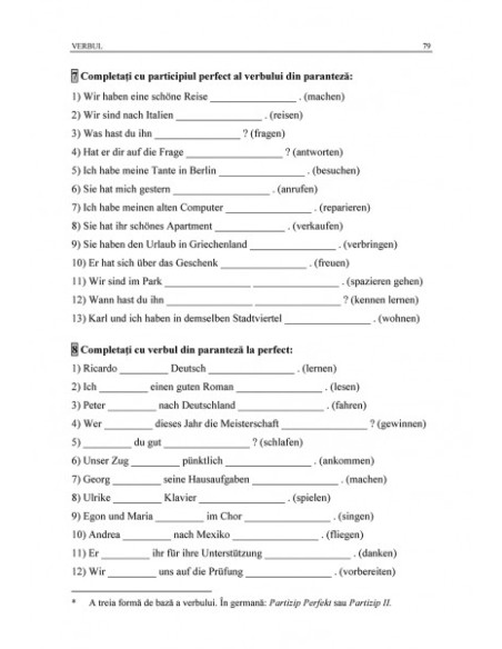 Limba germană. Exerciții de gramatică și vocabular (ediția a IX-a revăzută și adăugită)