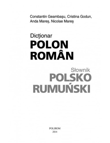 Dicționar polon-român