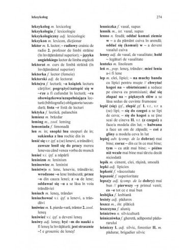 Dicționar polon-român