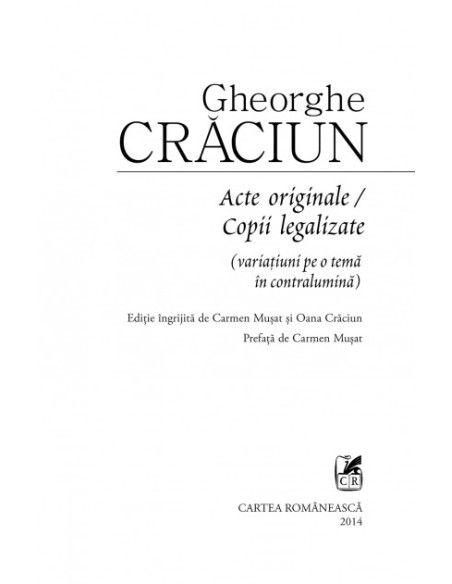 Acte originale / Copii legalizate