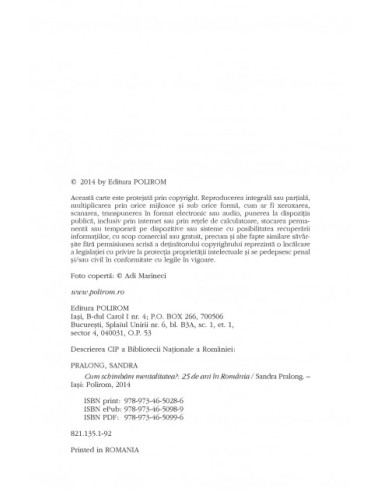 Cum schimbăm mentalitatea? 25 de ani...