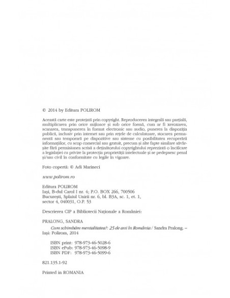 Cum schimbăm mentalitatea? 25 de ani în România