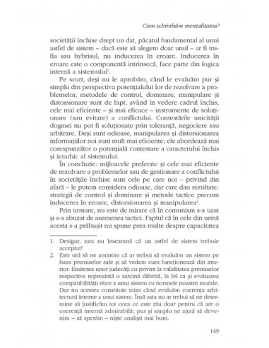 Cum schimbăm mentalitatea? 25 de ani...