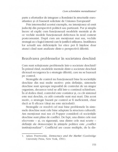 Cum schimbăm mentalitatea? 25 de ani...