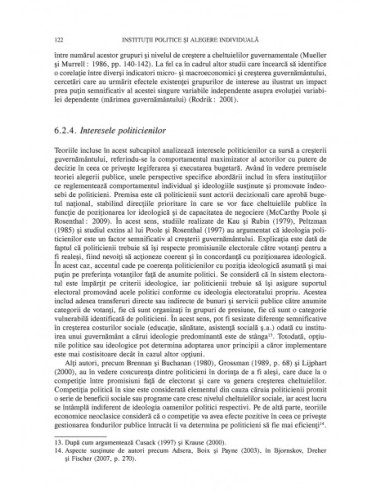 Instituții, alegeri individuale și...