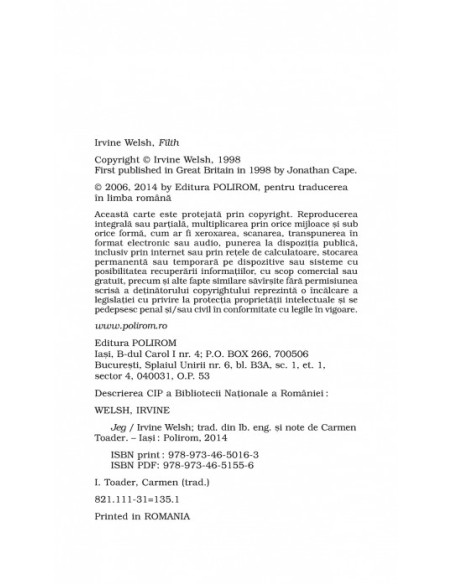 Jeg (ediţie de buzunar)