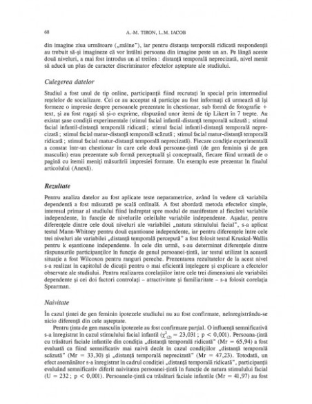 Psihologia socială. Nr. 34 (II)/2014 – Universitatea „Al.I. Cuza”, Iaşi