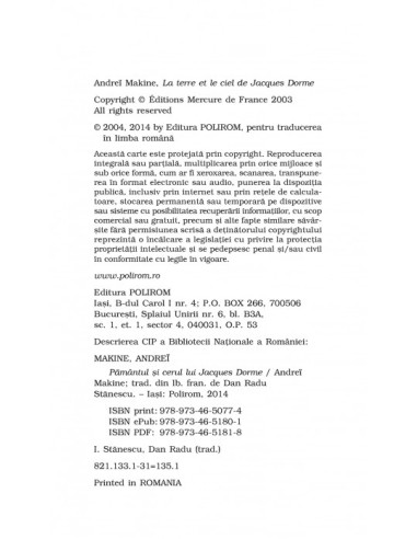 Pământul şi cerul lui Jacques Dorme