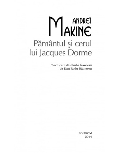 Pământul şi cerul lui Jacques Dorme