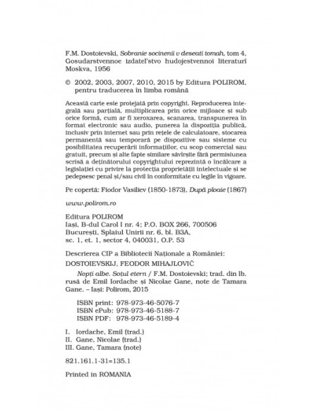 Nopţi albe. Soţul etern