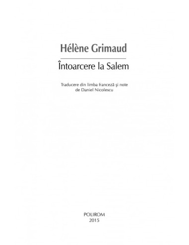 Întoarcere la Salem