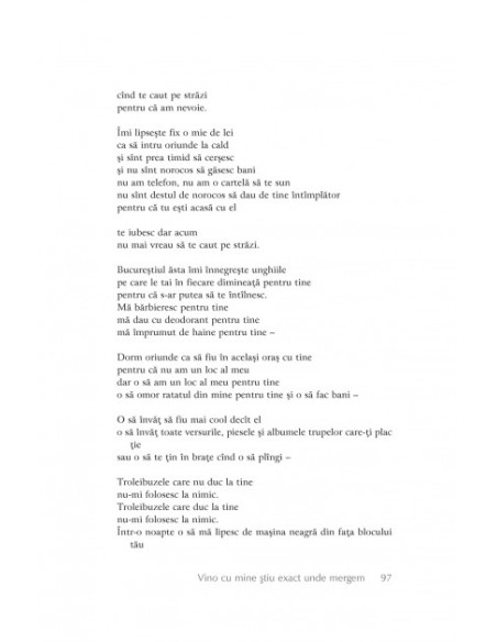 Vino cu mine ştiu exact unde mergem. Antologie 1999-2014