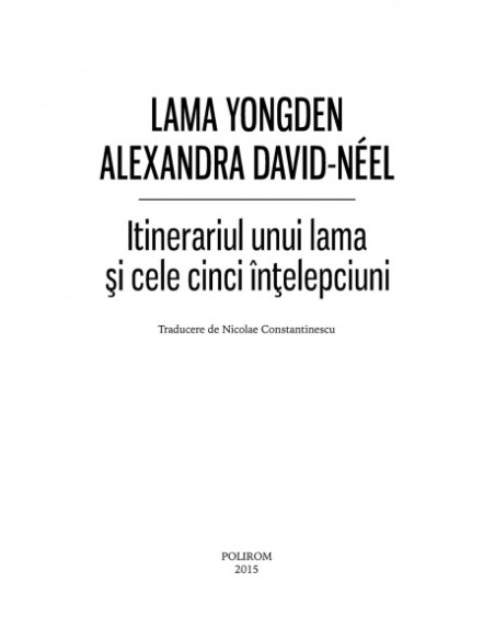 Itinerariul unui lama şi cele cinci înţelepciuni