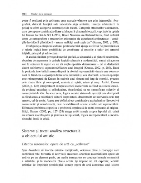 Moduri de a percepe. O introducere în teoria artei moderne şi contemporane