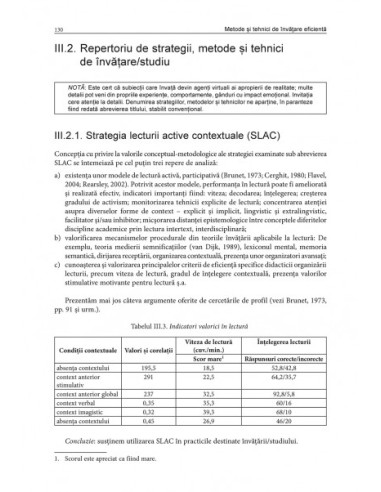 Metode şi tehnici de învăţare eficientă