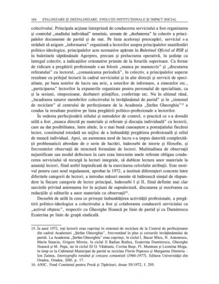 Stalinizare și destalinizare. Evoluții instituționale și impact social