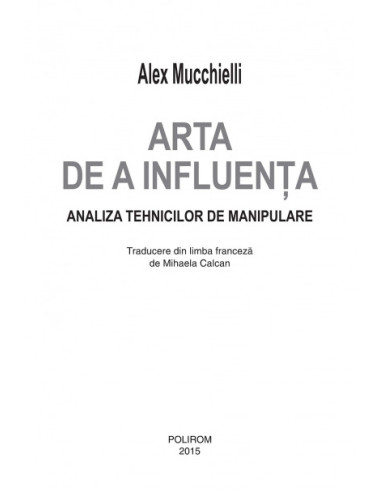 Arta de a influenţa