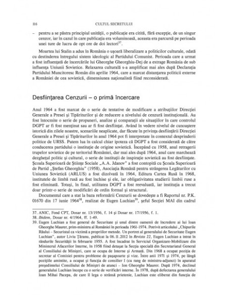 Cultul secretului. Mecanismele cenzurii în presa comunistă