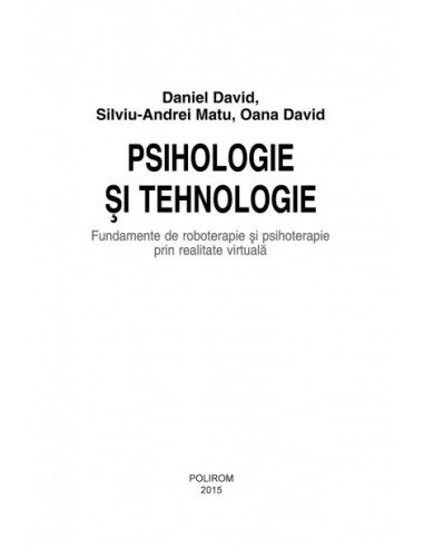 Psihologie și tehnologie. Fundamente...