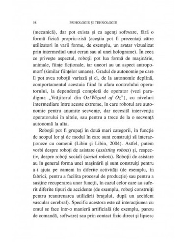 Psihologie și tehnologie. Fundamente...