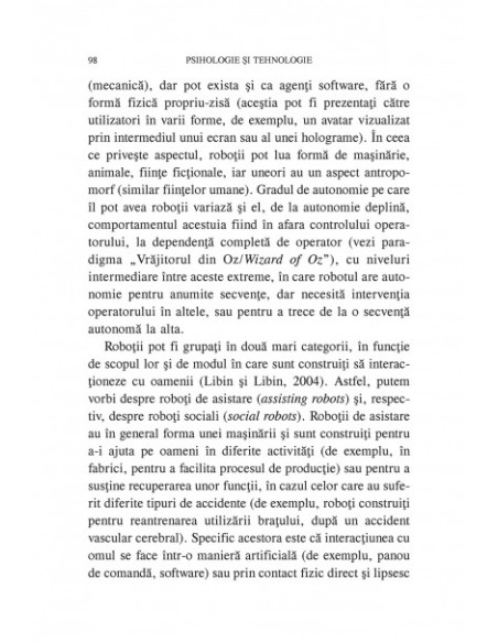 Psihologie și tehnologie. Fundamente de roboterapie și psihoterapie prin realitate virtuală