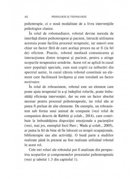 Psihologie și tehnologie. Fundamente de roboterapie și psihoterapie prin realitate virtuală