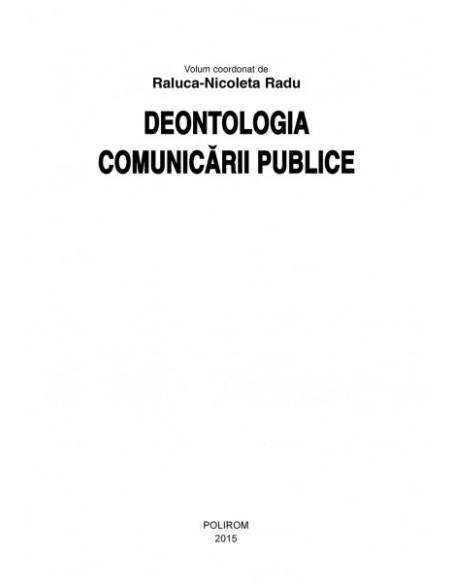 Deontologia comunicării publice