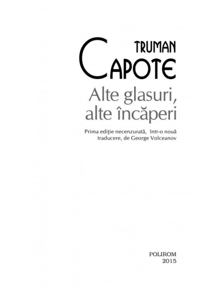 Alte glasuri, alte încăperi (ediţie de buzunar)