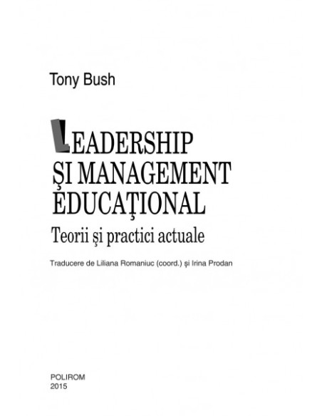 Leadership şi management educaţional