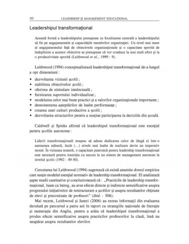 Leadership şi management educaţional