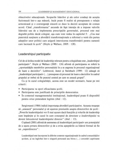 Leadership şi management educaţional