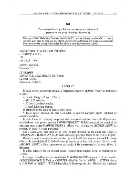 Securitatea și vânzarea evreilor. Istoria acordurilor secrete dintre România și Israel