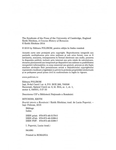 Scurtă istorie a României