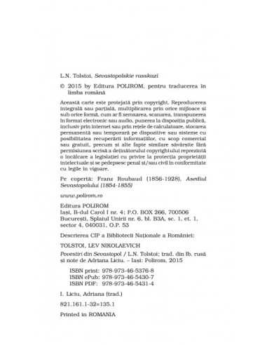 Povestiri din Sevastopol (ediţie de...