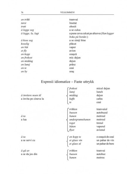 Velkommen! Manual de conversație în limba norvegiană