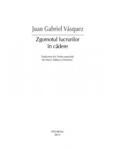 Zgomotul lucrurilor în cădere Zgomotul lucrurilor în cădere