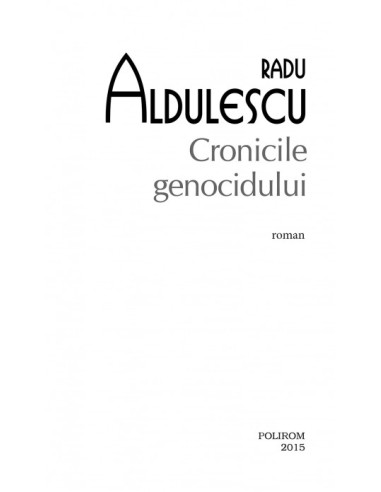 Cronicile genocidului (ediţie de...