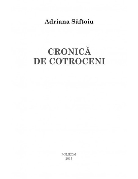 Cronică de Cotroceni