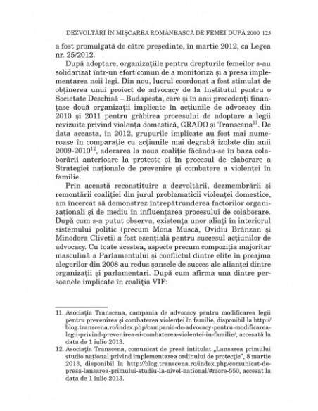 Mișcări feministe și ecologiste în România (1990-2014)