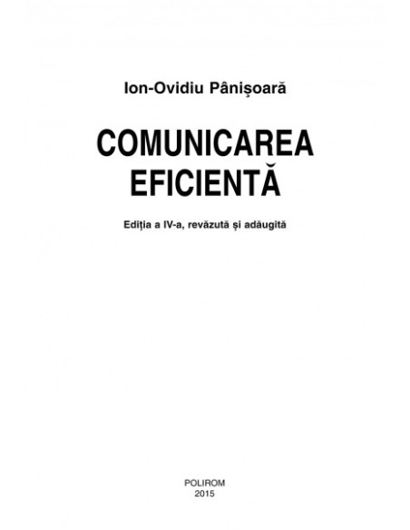 Comunicarea eficientă. Metode de interacţiune educaţională